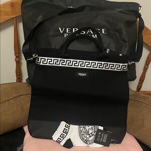 Versace Black and Gray Travel Bag plus socks